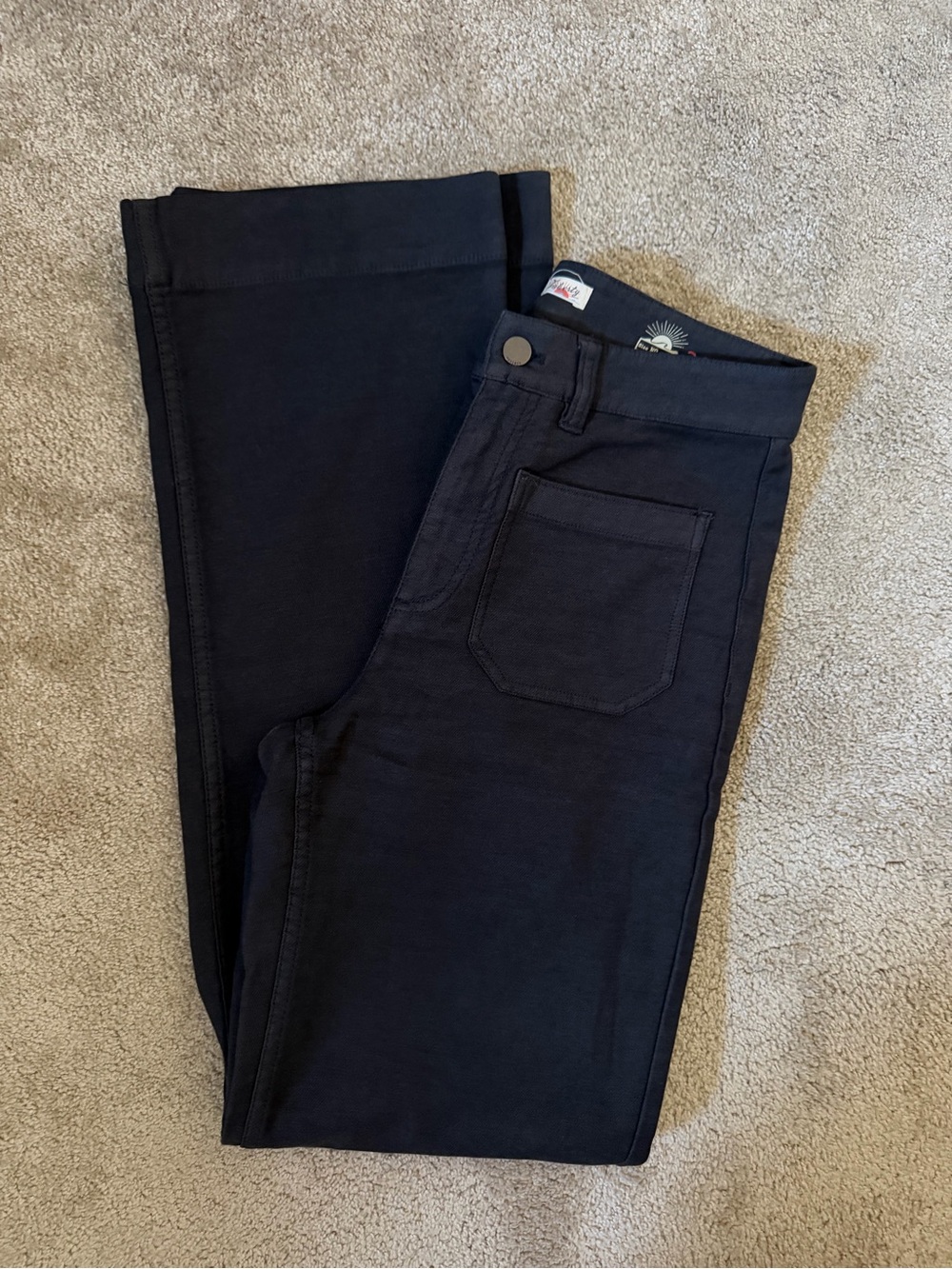 Faherty Gray Boot Cut Pants